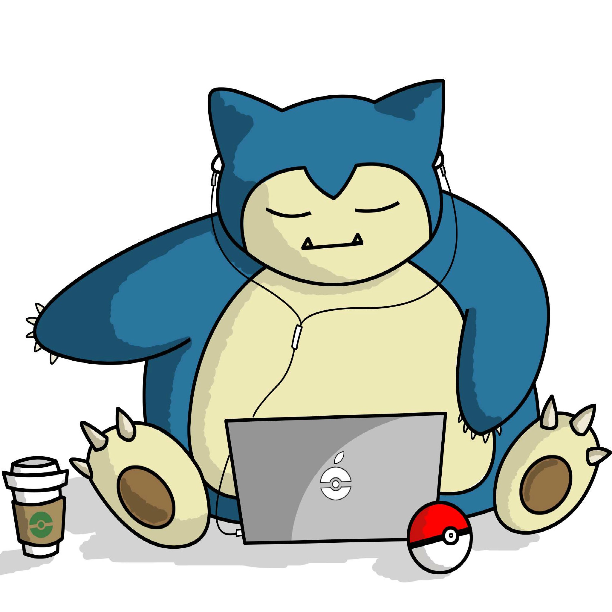 Comments Snorlax with Laptop 2048 x 2048 Wallpapers - 4667226 ...