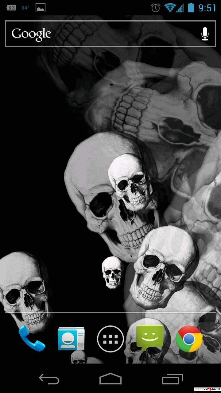 live skull wallpaper
