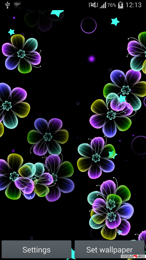 Download Neon Flowers Live Wallpaper Android Live Wallpapers - 4254654 -  flowers neon wallpaper live | mobile9