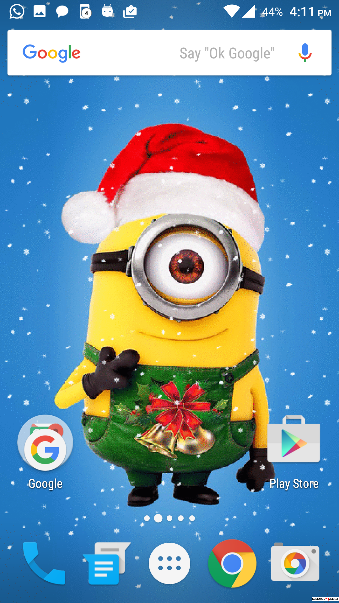 Télécharger christmas Minions live wallpaper Android Live Wallpapers -  4571956 - apk blue cool android wallpaper live lwp minions christmas  festive | mobile9